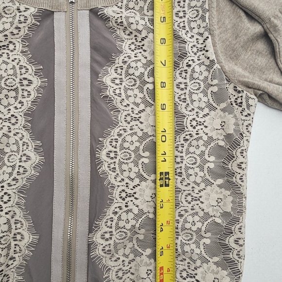 Banana Republic Zip Lace Cardigan Size Xs - Picture 4 of 7